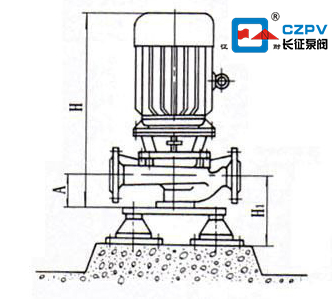 管道離心泵安裝圖