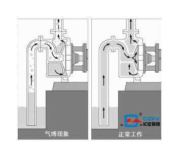 離心泵氣縛現(xiàn)象圖